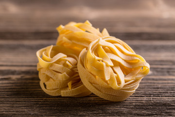 Nests of dry pasta