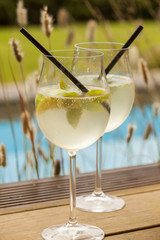 hugo prosecco elderflower soda ice summer drink