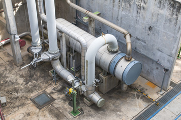 Heat exchanger with pipeline