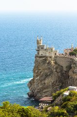 Fototapeta na wymiar Famous Swallow's Nest Castle in Yalta, Crimea