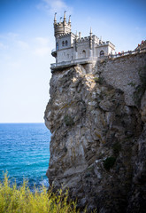 Fototapeta na wymiar Famous Swallow's Nest Castle in Yalta, Russia