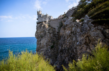 Fototapeta na wymiar Famous Swallow's Nest Castle in Yalta, Crimea