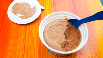 thailand local chocolate ice cream.