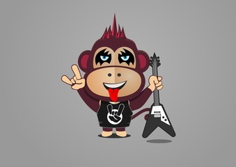 Monkey mascot rock