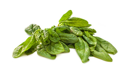 Spinach isolated on white background