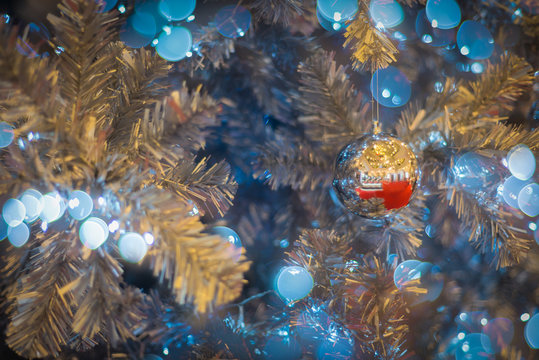 Christmas Tree Decorations with Bokeh
