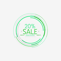 Minimal line design shopping stamps, sale