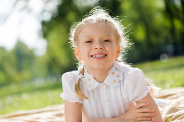 Girl enjoying summertime