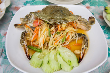 Thai papaya salad  vegetables