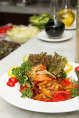 mixed Grilled varieties of vegetable salad