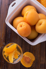 Stewed peaches