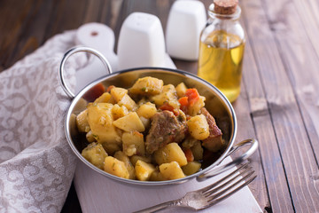 Stew with meat and vegetables