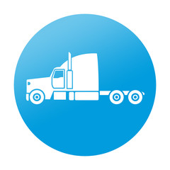 Etiqueta tipo app redonda camion lateral