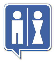 Logo toilettes.
