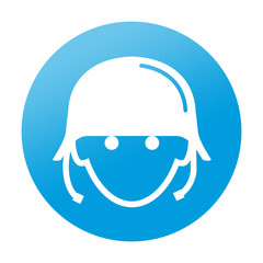 Etiqueta tipo app redonda soldado