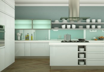 moderne Küche Interieur Design