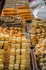 Traditional Thai food sold on street market, Bangkok, Thailand