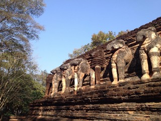 Ancient temple at Kampangphet Historic park, Thailand