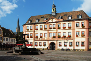 Fototapeta na wymiar Rathaus in Neustadt/Weinstraße