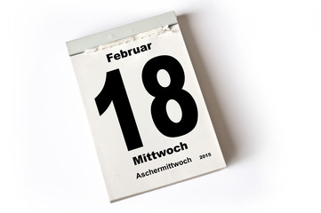 18. Februar 2015 Aschermittwoch