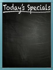 Todays Specials written on a blackboard