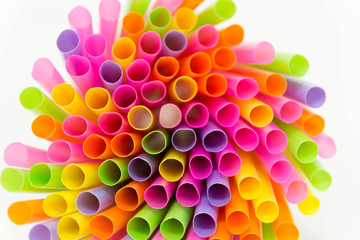 colorful of straw