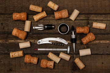 Different tools for wine