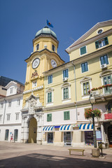 Fototapeta na wymiar Square in the Downtown of Rijeka in Croatia