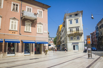 Fototapeta premium Square in the Downtown of Rijeka in Croatia