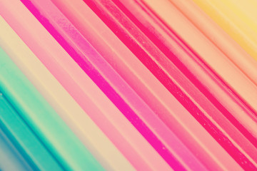 Retro Photo Of Coloring Pencils Close Up Abstract