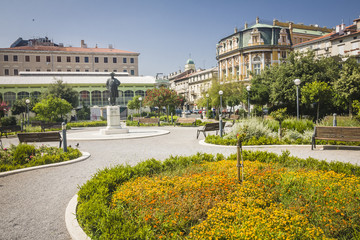 Obraz premium Square in the Downtown of Rijeka in Croatia