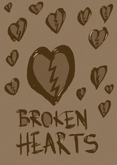 Broken hearts vintage
