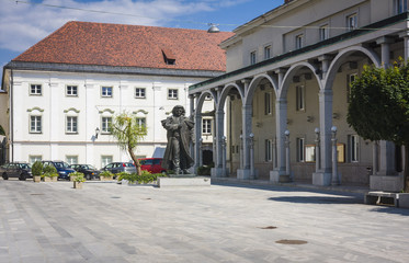 Main street in Kranj, Slovenia
