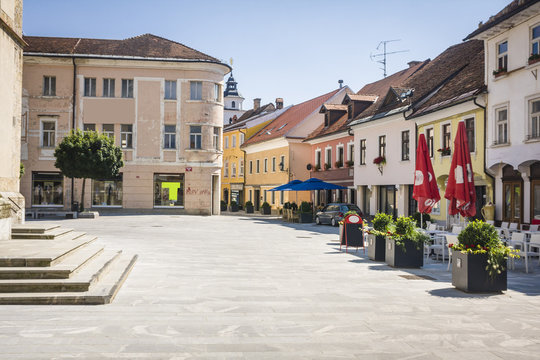 Main street in Kranj, Slovenia