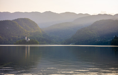 Fototapeta na wymiar bohinj lake, Slovenia