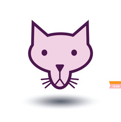 cat icon, vector illustration
