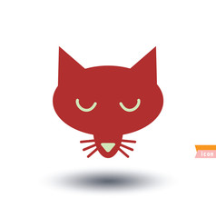 cat icon, vector illustration