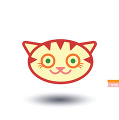 cat icon, vector illustration