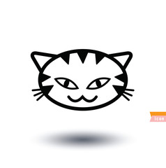 cat icon, vector illustration