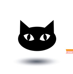 cat icon, vector illustration