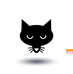 cat icon, vector illustration