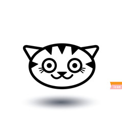 cat icon, vector illustration