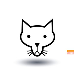 cat icon, vector illustration