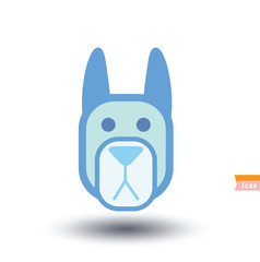 dog icon - vector illustration.