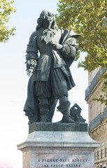 Obraz premium Statue de Pierre Paul Riquet à Béziers