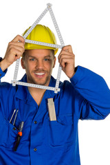 Handwerker mit Helm