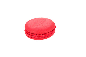 traditional french macaron on white background