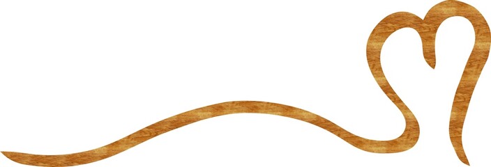 Holz-Herz Silhouette