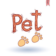 Obraz premium dog icon - illustration.