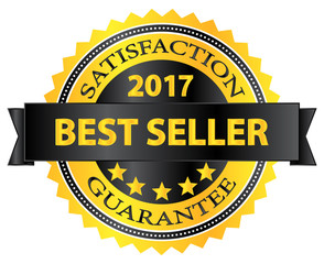 Best Seller 2017 Award Badge On White